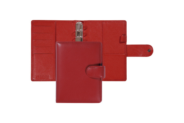 SUCCES Agenda Senior Ringbuch Cadiz 84536545U Leder rot 13x17.8cm