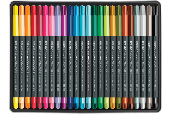 CARAN D'A Classic Fibralo Brush 0.5-5mm 186.324 assortiert 24 Stück