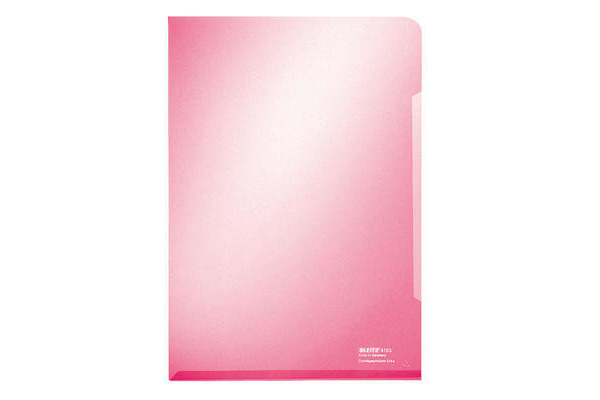 LEITZ Sichtmappen Premium A4 41530025 rot, 0,15mm 100 Stück