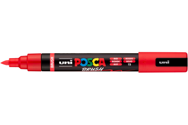 POSCA Brush Marker 1-4mm PC5BRRED rot