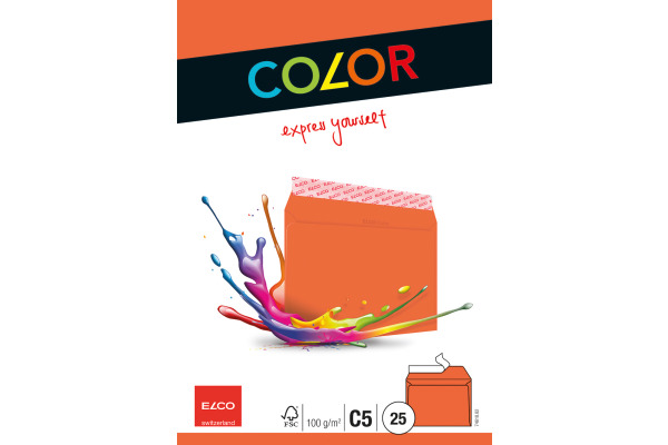 ELCO Couvert Office o/Fenster C5 74618.82 100g, orange 25 Stück