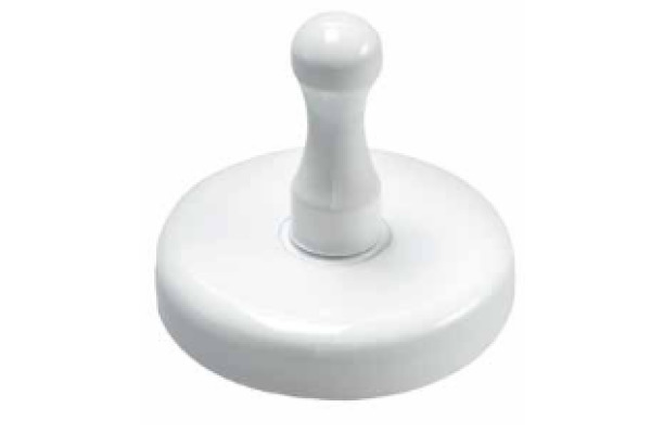 BEREC Griffmagnet 25mm GM25 S.49 weiss lackiert