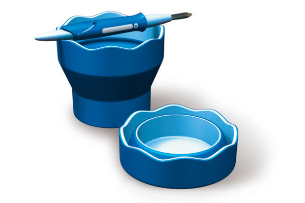 FABER-CA. Wasserbecher CLIC & GO 181510 blau, für Pinsel