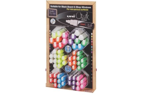 UNI-BALL Chalk Marker Display PWE5M8K.5 ass. 60 Stück