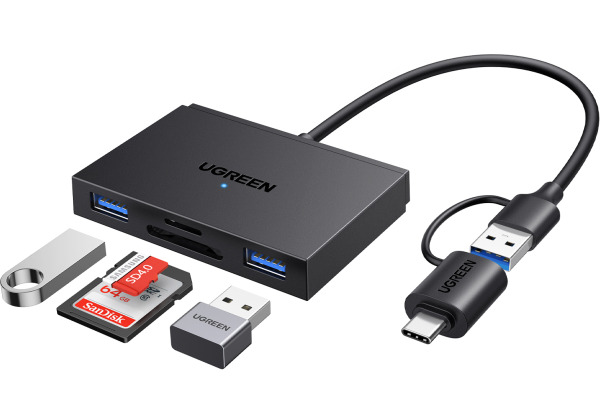 UGREEN 4in1 Card Reader 45167 USB-C3.0&USB-A 3.0,SD,TF