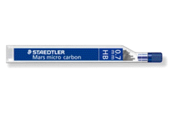 STAEDTLER Feinmine MARS MICRO HB 0,7mm 250 07-HB tiefschwarz 12 Stück