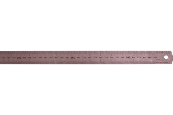 RUMOLD Stahllineal 45cm 323715 0-Punkt Aussenkante schwer