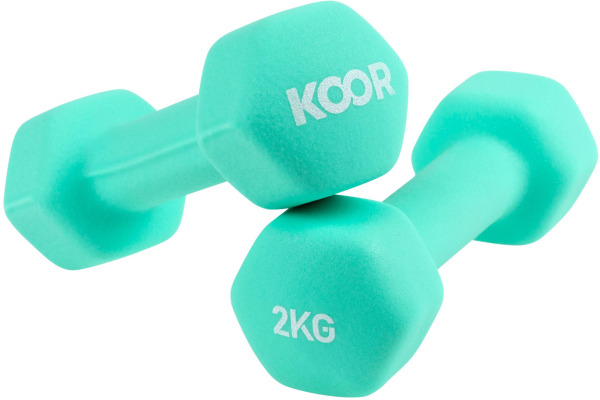 KOOR Kurzhantel Set 2kg F00912 mint 2 Stück