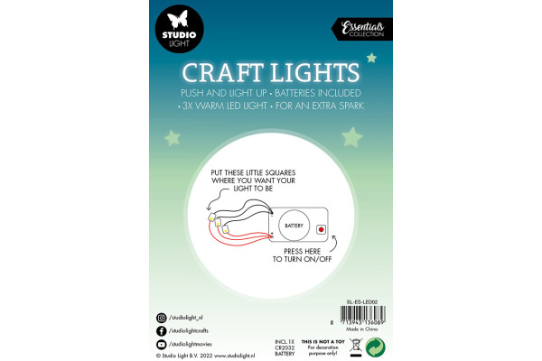 STUDIO LI Bastelleuchten 15x10x1cm LED02 warm weiss 3 LED
