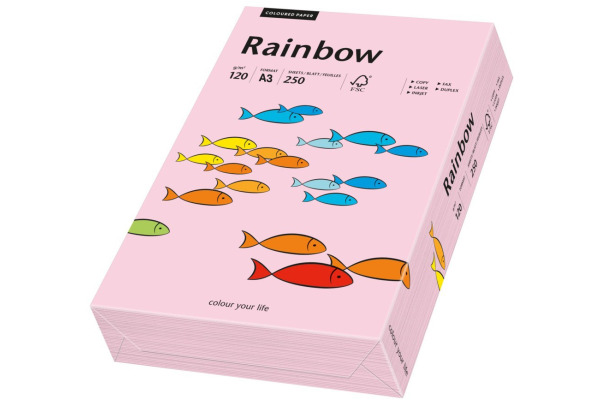 RAINBOW Papier hellrosa/54 A3 88042525 FSC, 120g 250 Blatt