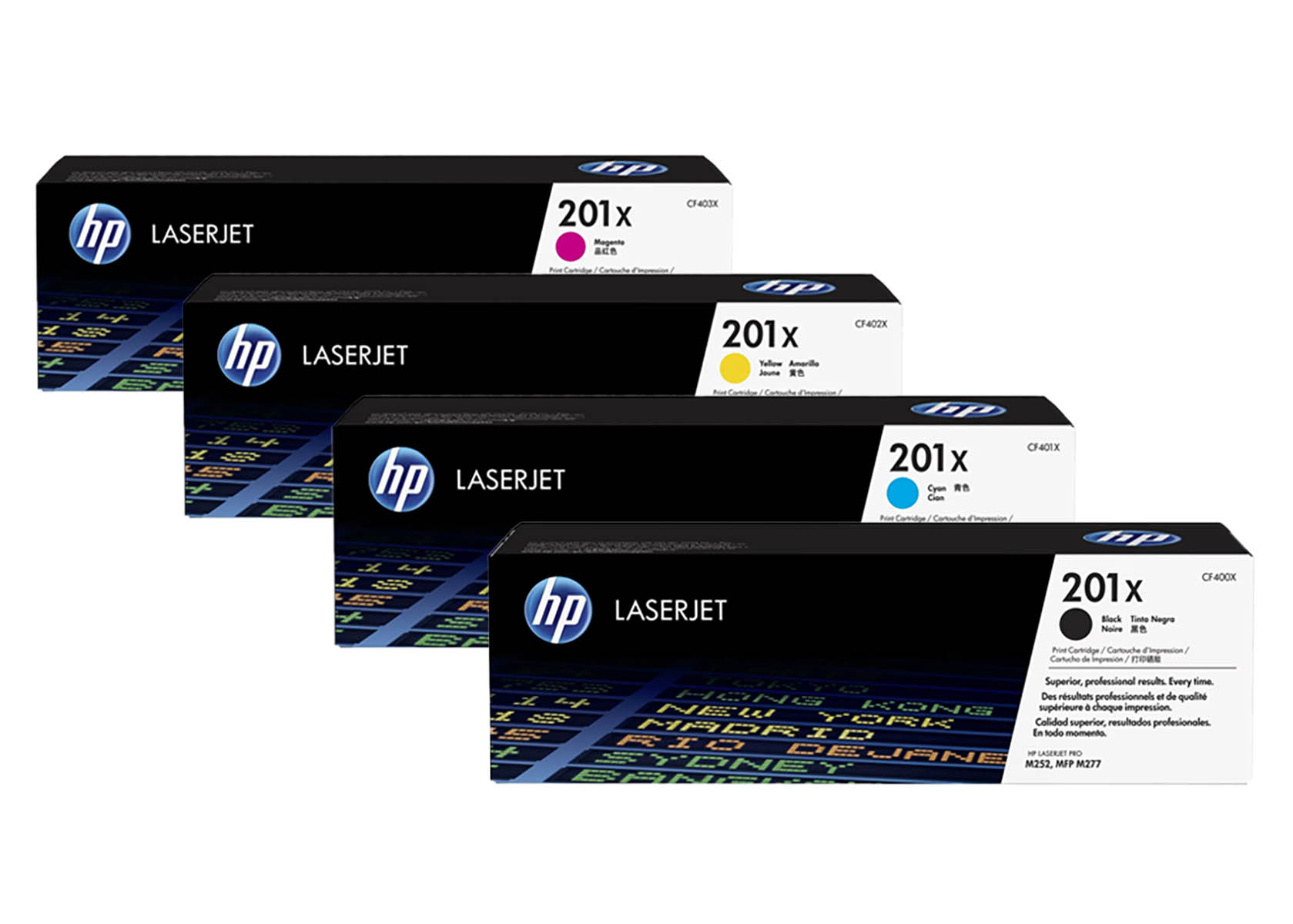 Original HP 201X / CF400X SET Multipack / Set mit allen vier Farben