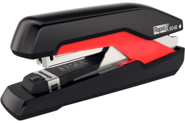 RAPID Heftgerät Supreme Omnipress 5000553 schwarz/rot, SO60FS 60 Blatt