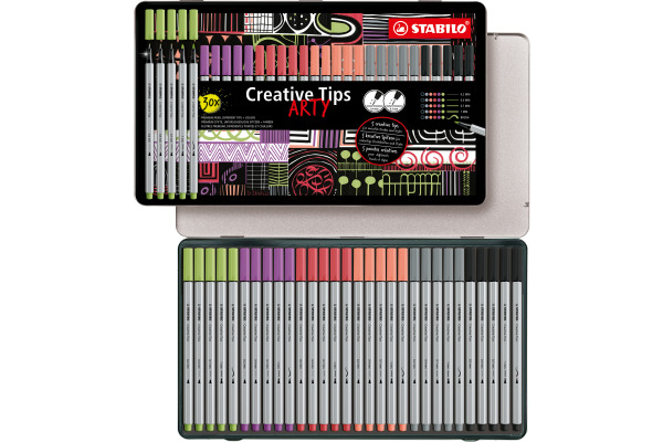 STABILO Kreativset Tips Arty 89/30-6-2 Pastell 30 Stück