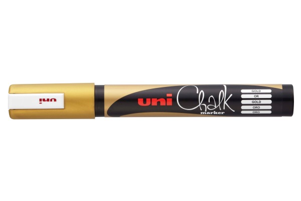 UNI-BALL Chalk Marker 1.8-2.5mm PWE5M gold, Rundspitze
