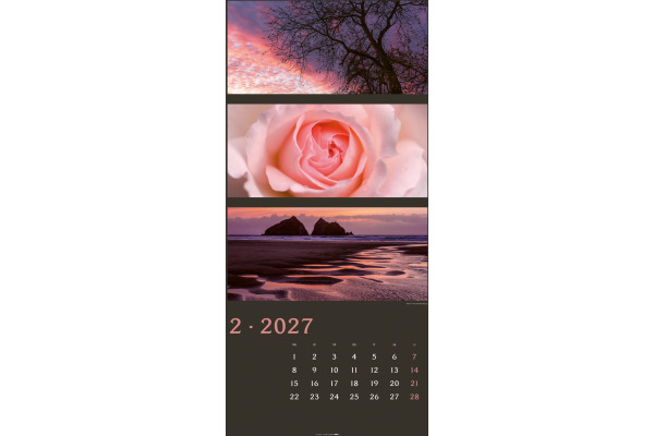 WEINGARTE Bildkalender 2027 322610027 Farben der Natur DE 33x68cm