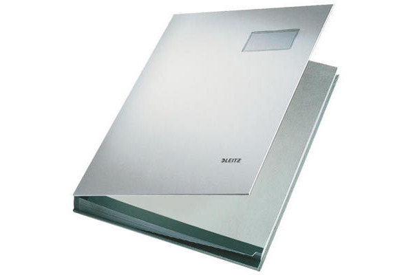 LEITZ Unterschriftsmappen A4 57000085 lichtgrau 20 Fächer