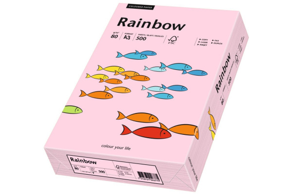 RAINBOW Papier hellrosa/54 A3 88042522 FSC, 80g 500 Blatt