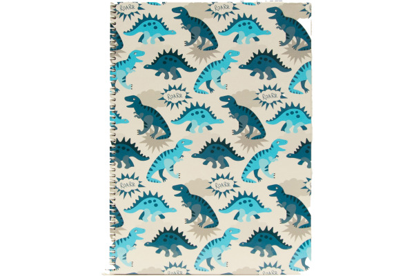 ANCOR Spiralbuch Hardcover A4 129007 B'Log Dino, liniert 80 Blatt