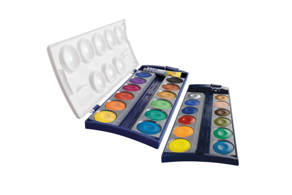 PELIKAN Deckfarben 735K/24 24 Farben Deckweiss