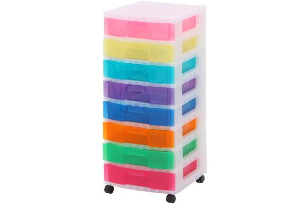 USEFULBOX Schubladenbox 8 Schubladen 68514300 transp./bunt 42x39.5x89cm