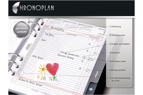 CHRONOPLA Ersatz Wochenplan 2027 50237Z.27 1W/2S in Spalten A5