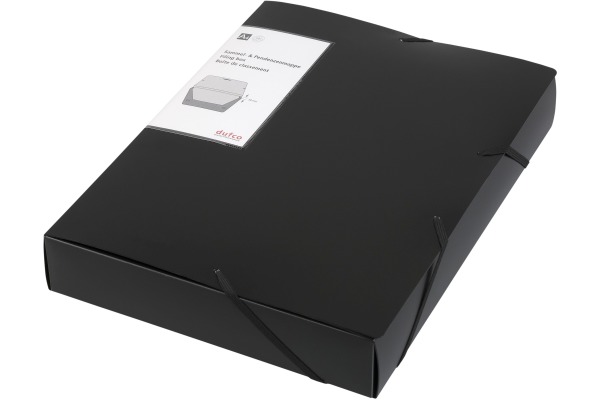 DUFCO Ablagebox A4 51500.036 schwarz 5cm