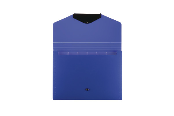 BÜROLINE Fächermappe A4 663299 blau 6-teilig