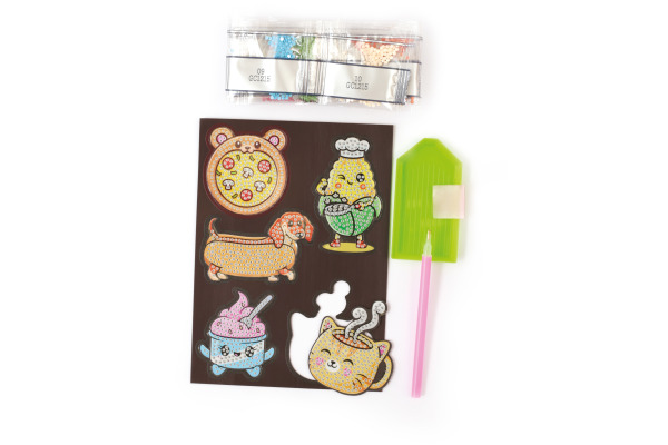 GRAINECRÉ Diamond Painting Magnete GC-750286 Yummy 5 Magnete