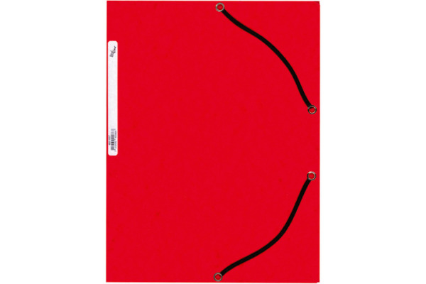 BÜROLINE Gummibandmappe A4 460697PE rot, Karton