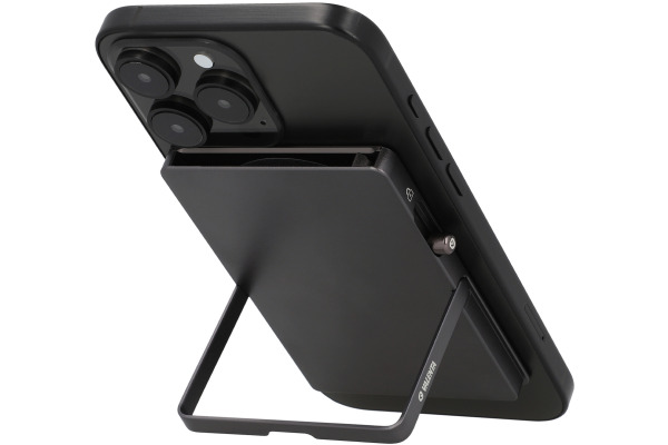 VALENTA Cardprotector Aluminium 589314 MagSafe Stand Graphite Grey