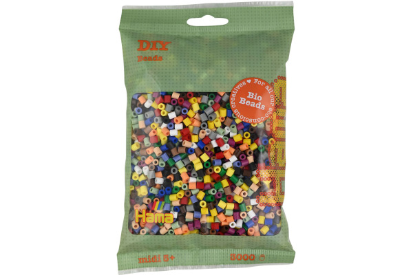 HAMA Bügelperlen Set Midi Bio G101191-1 3000 Perlen, Mix 199