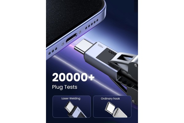 UGREEN Cable USB-C to USB-C, 100W 45065 PD,3m,Fast Charging,Grey