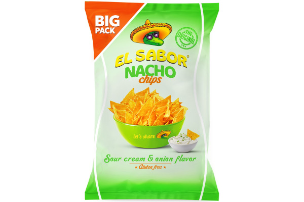 EL SABOR Nacho Chips Sour Cream & Onion ES781  180g