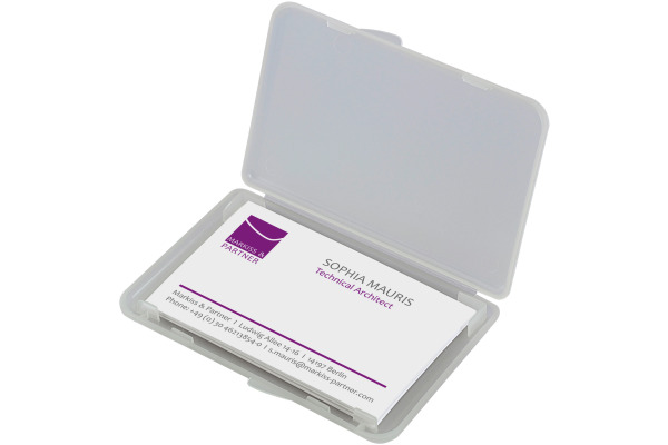 SIGEL Visitenkarten-Etui 89x57mm VA140 transparent für 25 Karten