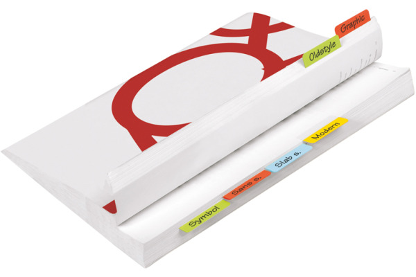 3L Registertabs 12x40mm 10532 PET sortiert 24 Stück