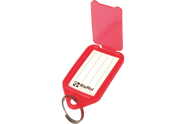 RIEFFEL Schlüsseletiketten 38x22mm A15828 rot 10 Stück
