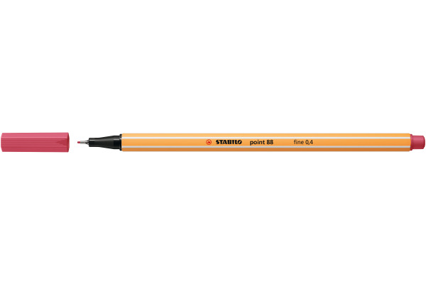 STABILO Fineliner Point 88 0.4mm 88/49 erdbeerrot