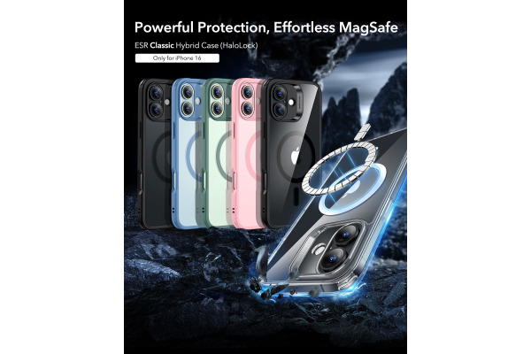 ESR Classic Hybrid Case MagSafe 1A76701 iPhone 16 Clear