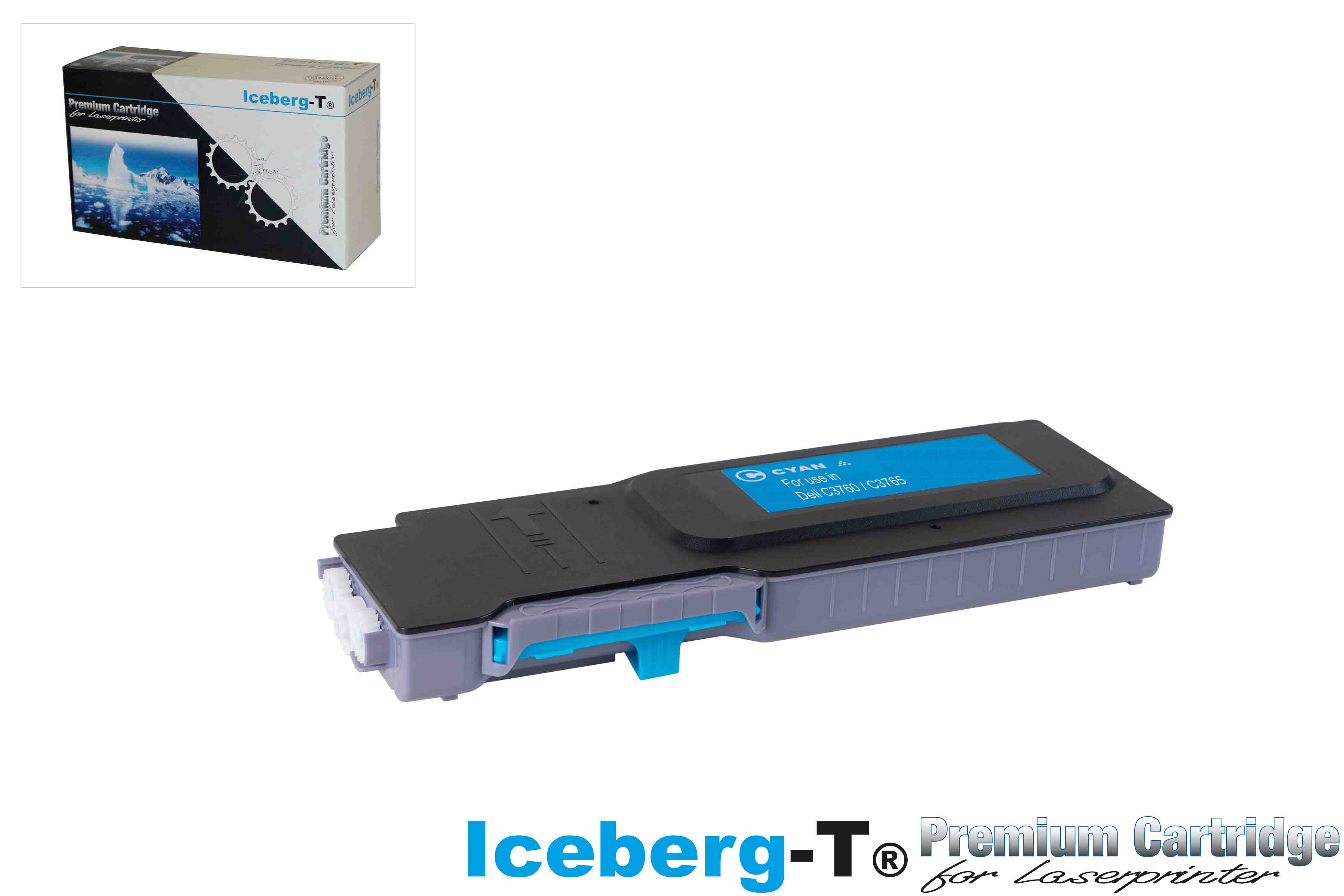 Iceberg-T Toner Dell C3760 / C3765 9'000 Seiten, cyan