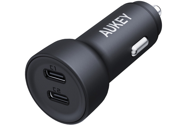 AUKEY Enduro Dual Car Charger CC-Y23 65W, USB C, PD, Black