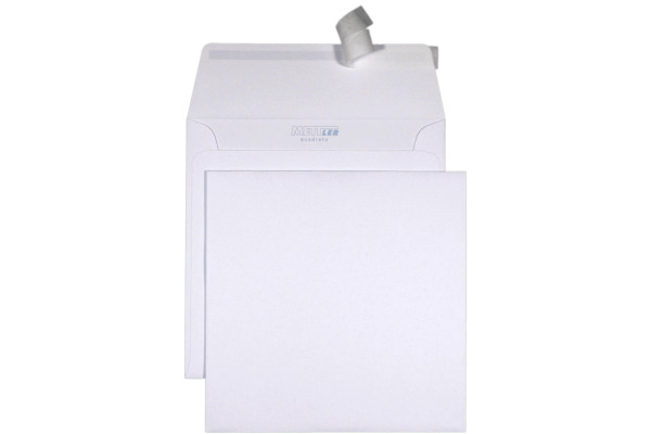 METTLER Couvert ohne Fenster 155x155mm 8066-155- 120g, ultraweiss 500 Stk.