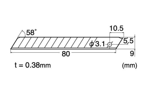 NT Ersatzklingen 9mm BA-170 zu A-300RP 10 Stück