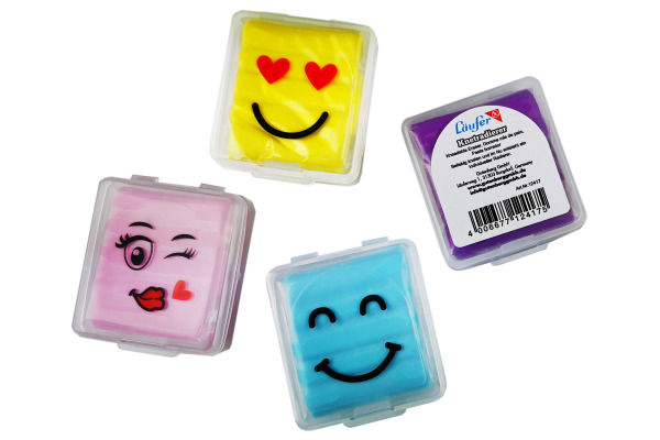 LÄUFER Knetgummi Smiley 12417 farbig ass.