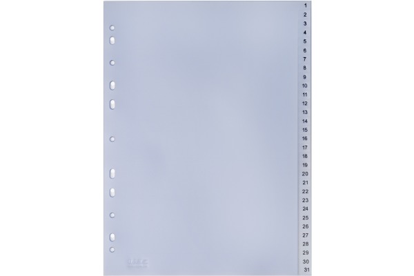 HWB Register PP A4 3604.49 transparent 1-31