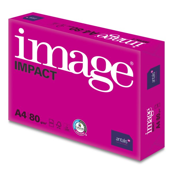 ANTALIS Kopierpapier Image Impact A4 80g, hochweiss 1/2 Palette 50'000 Blatt Box 5x 500 Bl./Bg.