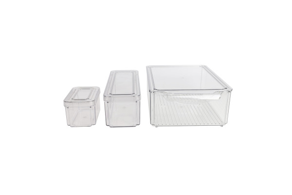 NORDIC Q Fridge/Pantry storage set 2360037 Transparent, 7 pcs.