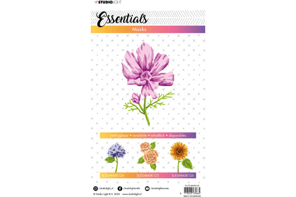 STUDIO LI Maske 15x21x0.1cm MASK123 Blume