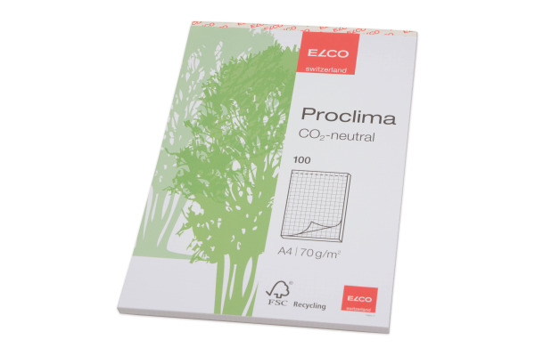 ELCO Schreibblock Proclima A4 74325.17 kariert, 70g 100 Blatt