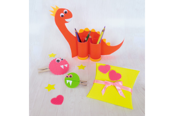 URSUS Wellkarton 23x33cm 10310099 neon assortiert 10 Blatt