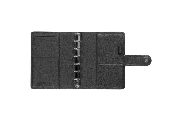 SUCCES Agenda Junior Ringbuch Cadiz 84236502U Leder schwarz 11x14.2cm